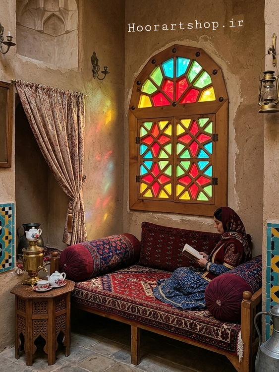 پنجره چوبی سنتی ارسی