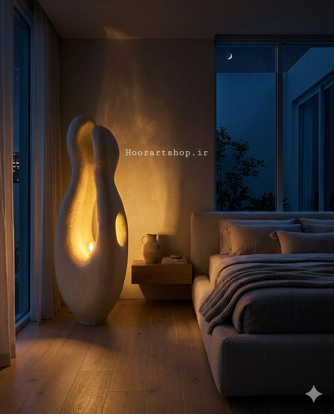 آباژور پاپیه ماشه اتاق خواب