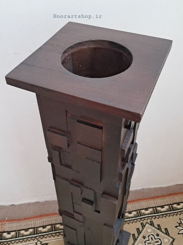 جزئیات گلدان چوبی