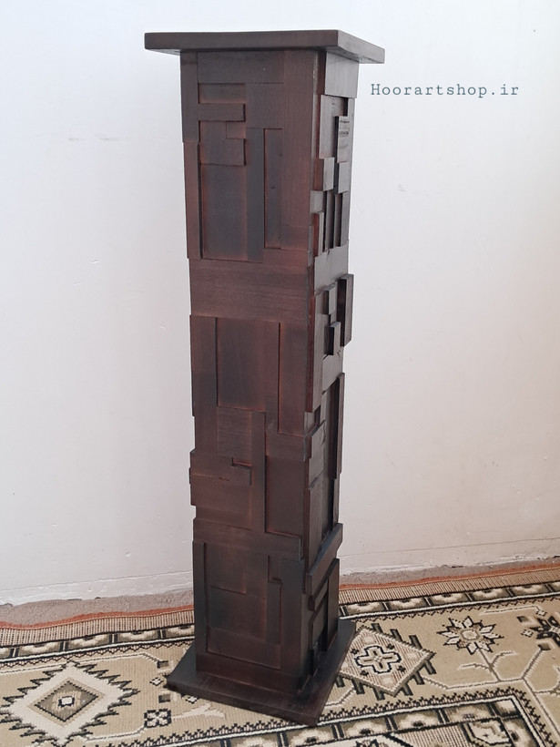 گلدان چوبی دستساز هنری